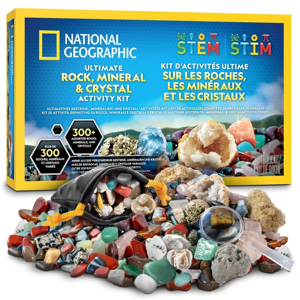 Kids Activity Bundle – Rock & Mineral Kit + Origami Paper (NEW)