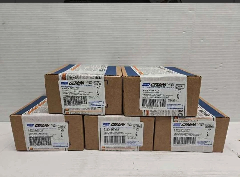 125 X Norton Gemini Cut Off Wheels 4 1/2" x .045" x 7/8" - photo 3