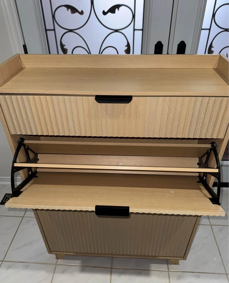 NEW Fluted Shoe Storage Cabinet - Assembled - photo 4