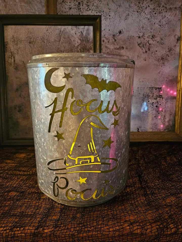Hocus Pocus Galvanized Lantern - photo 4