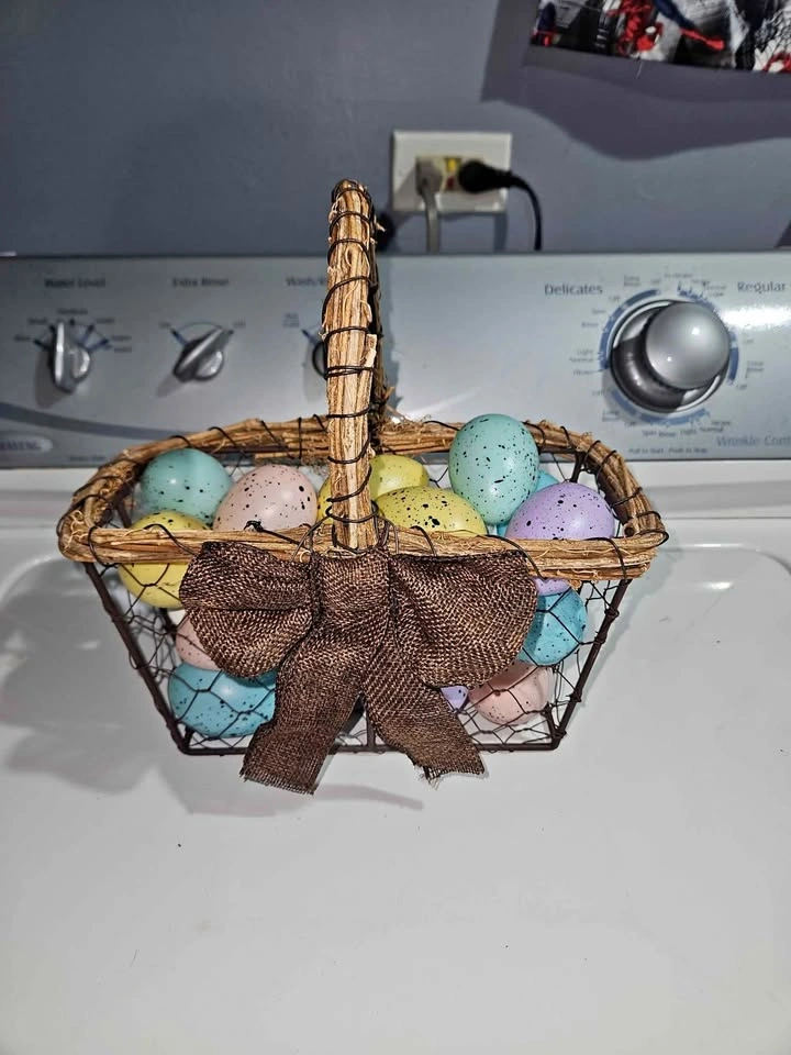 Easter Basket with Eggs