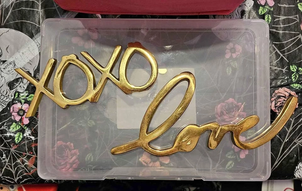 Brass Love and Xoxo Decor Words