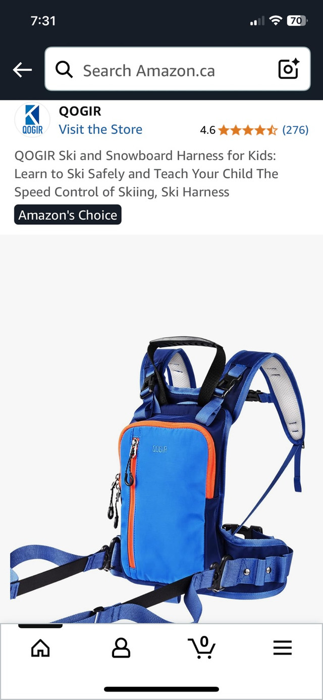 New Qogir Ski Harness - parent child learning to ski