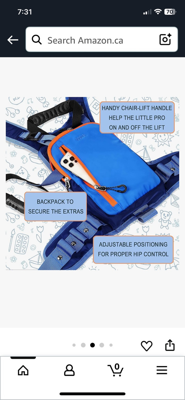 New Qogir Ski Harness - parent child learning to ski - photo 4