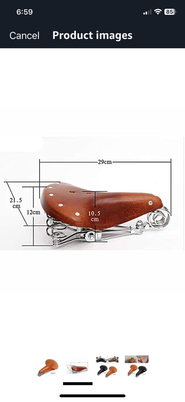 New Leather Bicycle Seat saddle