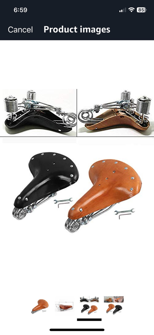New Leather Bicycle Seat saddle - photo 5