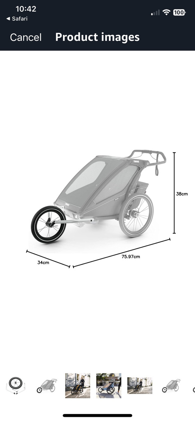 Thule Chariot Jogging Kit 2 - 16" (Model: 20201304) - photo 3