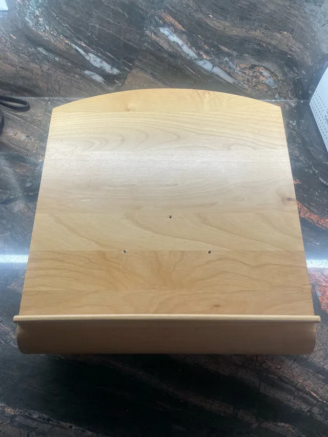 Levenger maple wood  book stand - lazy Susan thumbnail