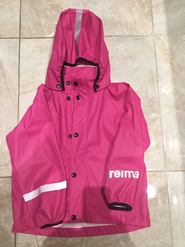 Reima pink girls rain jacket age- 3,4 or 5 - Finland thumbnail