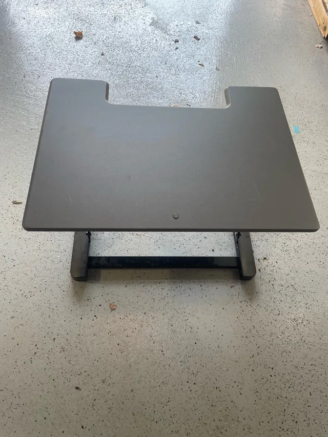 Adjustable Height sit stand Desk Converter image indicator(2)