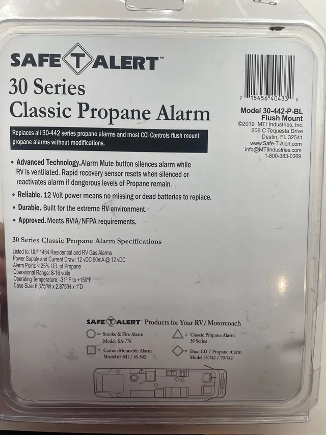 New Safe T Alert Propane Alarm - RV image indicator(2)