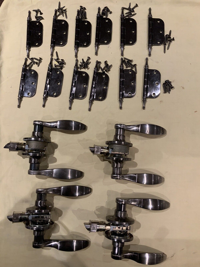 Gun metal gray interior door handles and hinges - photo 2