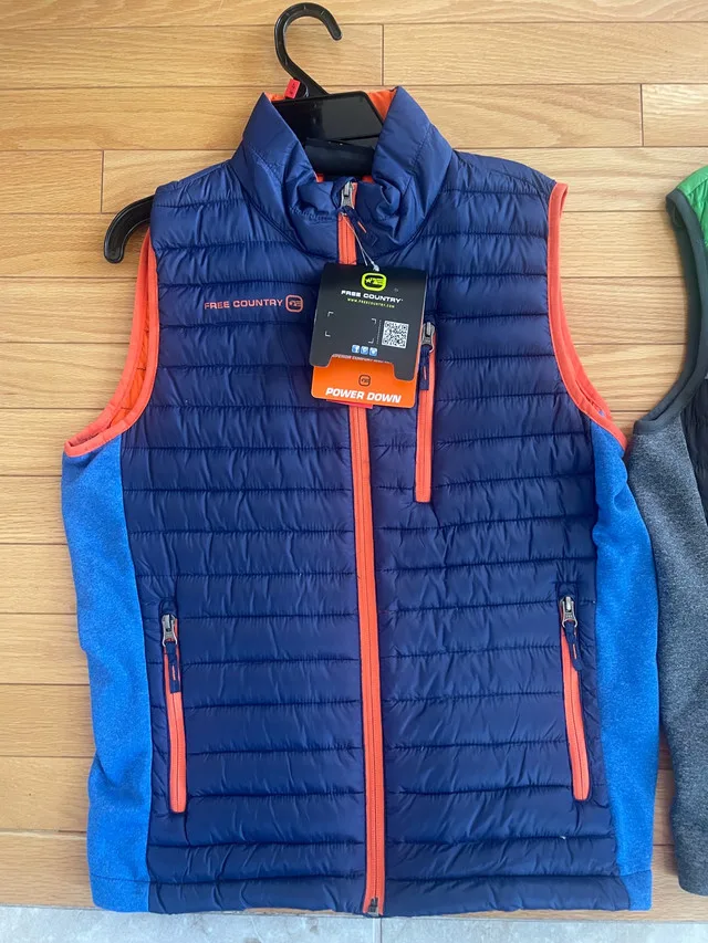New feather & down vest jacket - youth 14-16 image indicator(3)