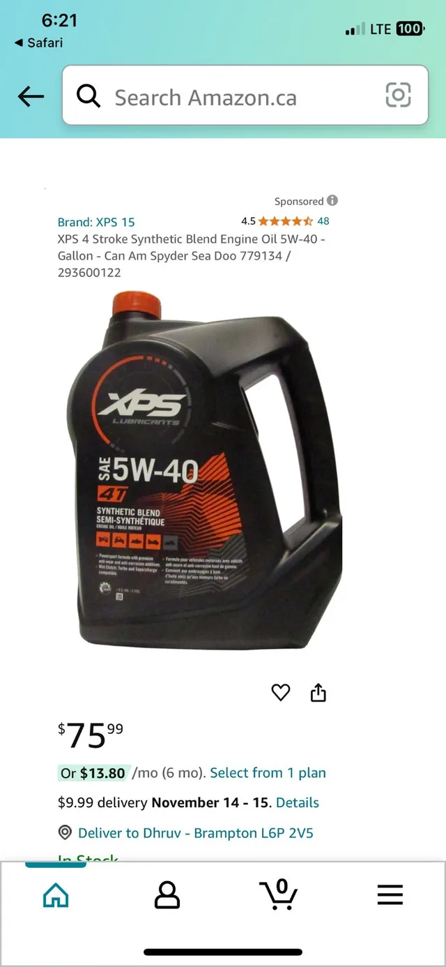 XPS 5W40 synthetic blend oil image indicator(3)