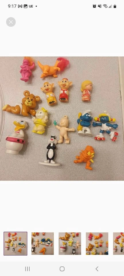 Vintage mini characters toys