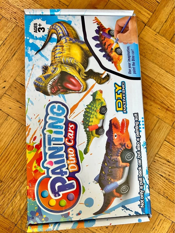 DIY Painting Dino Cars Kit for kids