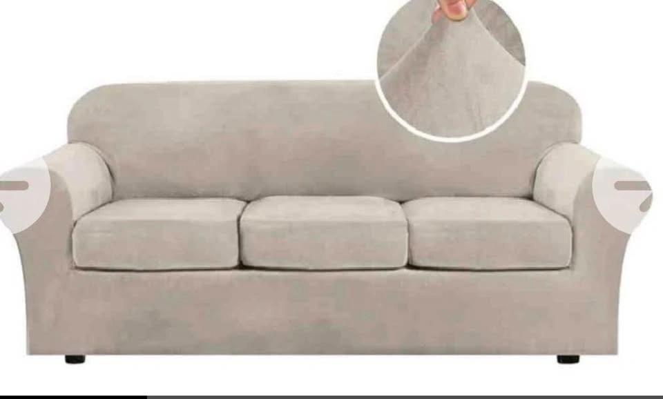 H.VERSAILTEX 4 Pieces Thick Velvet Sofa Covers - photo 2