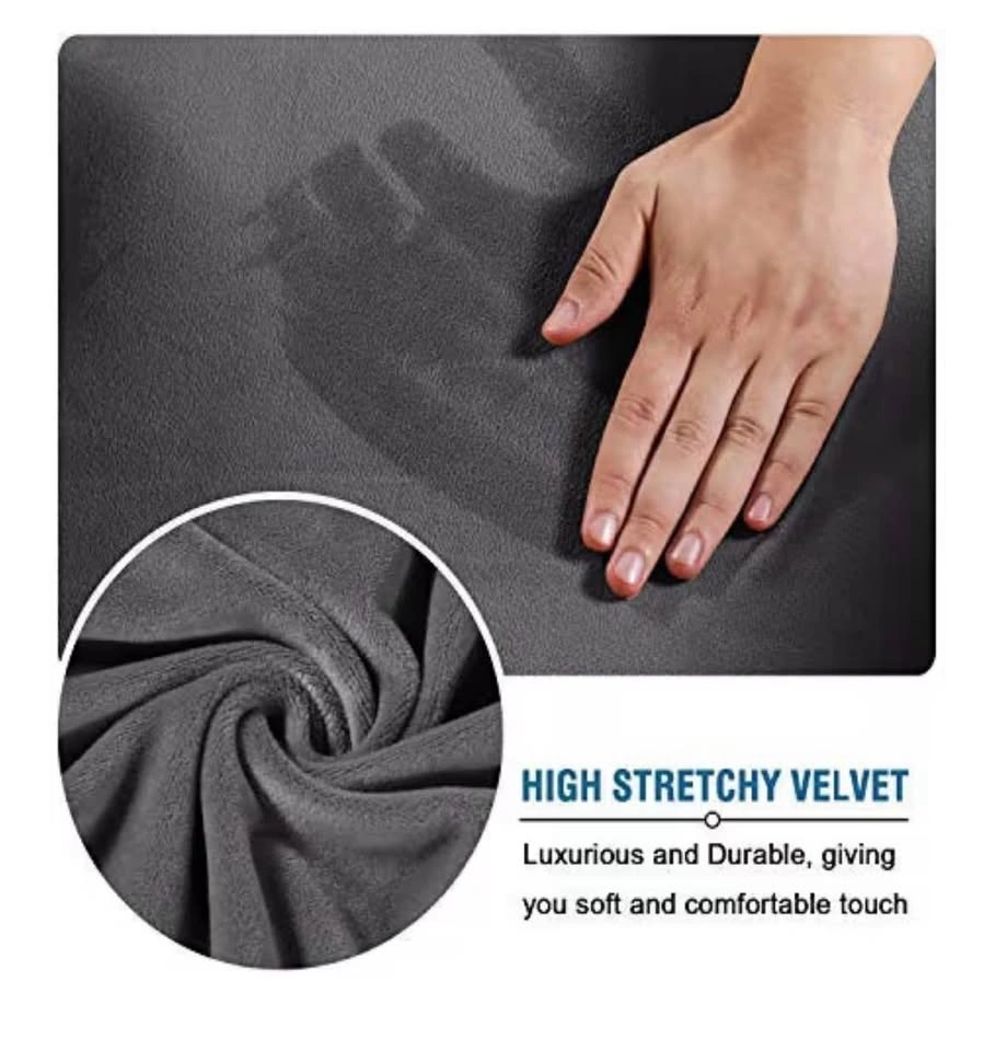 H.VERSAILTEX 4 Pieces Thick Velvet Sofa Covers - photo 4
