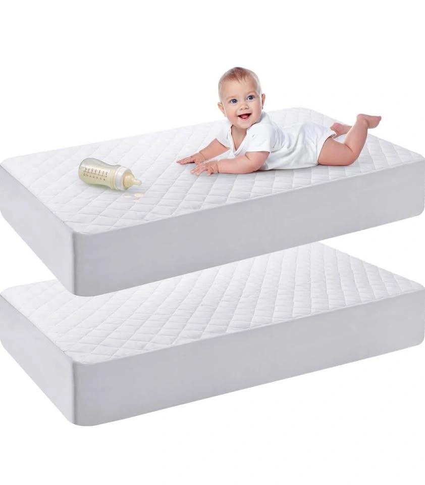 2-Pack Utopia Waterproof Quilted Crib Mattress Protectors