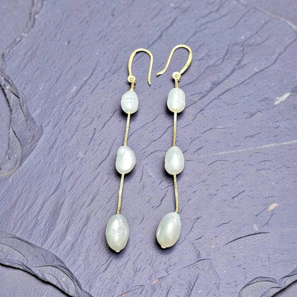 Martini Pearl drop Earrings
