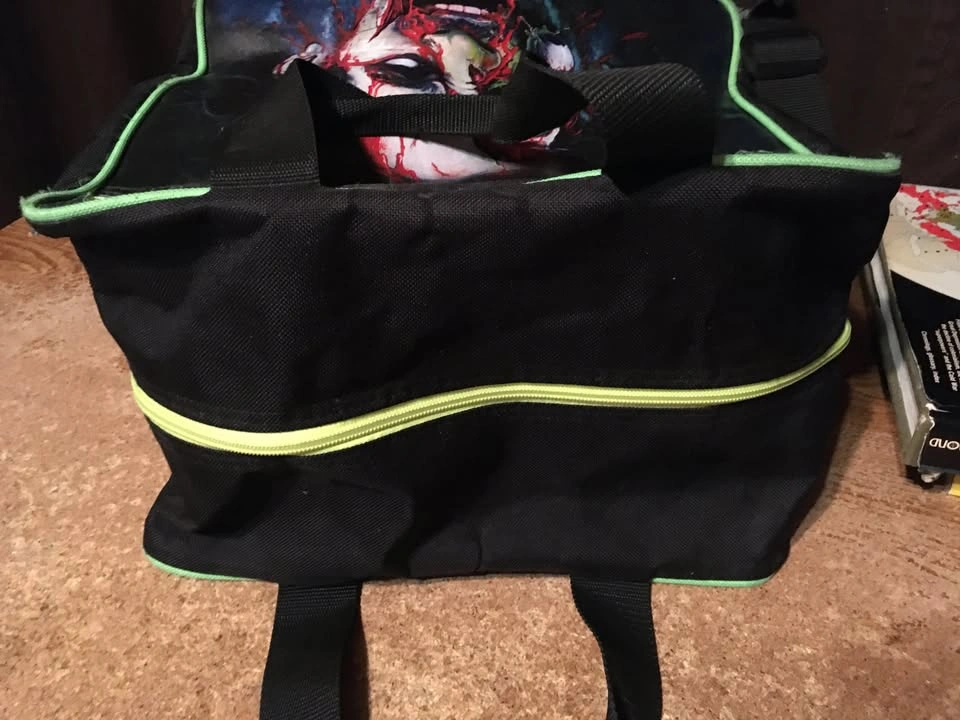 DV8 ZOMBIE SINGLE BOWLING BALL BAG TONIGHT WE BOWL BLACK & GREEN - photo 5