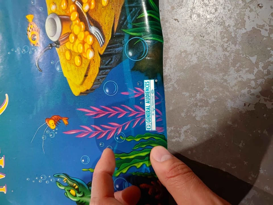Vintage Rare 1989 Little Mermaid Error Poster - photo 5