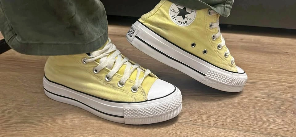 Converse Yellow Platform Chuck Taylor All Star High Tops