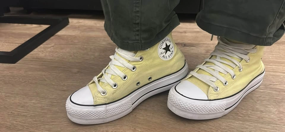 Converse Yellow Platform Chuck Taylor All Star High Tops - photo 2