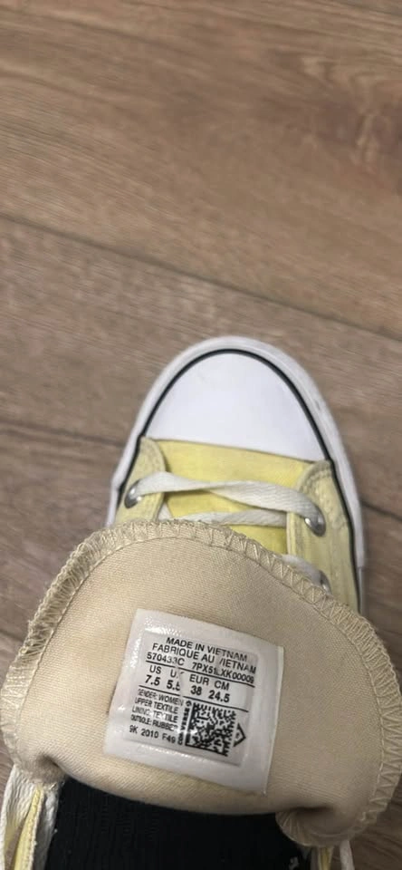 Converse Yellow Platform Chuck Taylor All Star High Tops - photo 4