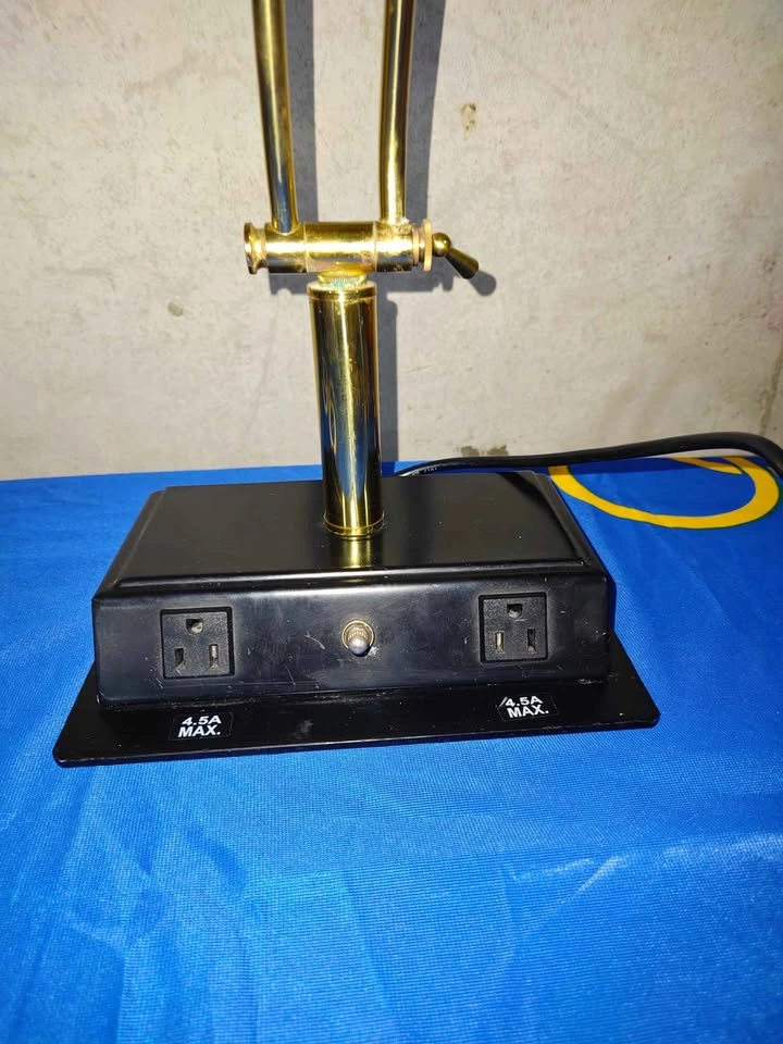 Vintage 90's Solid Brass Desktop Lamp - photo 5