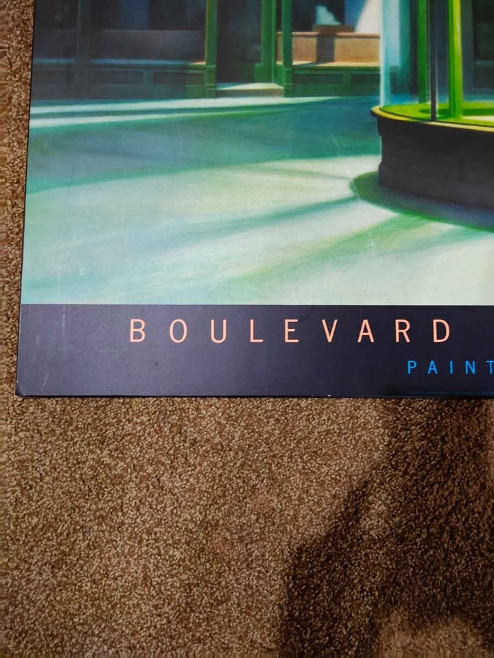 Vintage 1987 Boulevard Of Broken Dreams Laminated Wooden Poster - photo 3