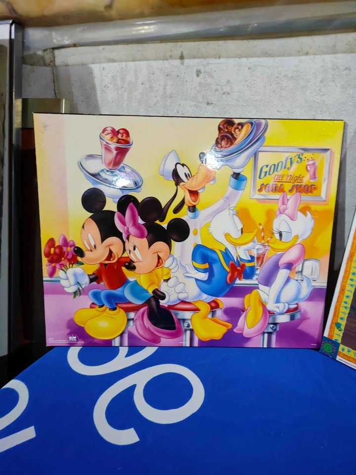 Vintage 90's Disney Laminated Wooden Posters x3 - photo 2