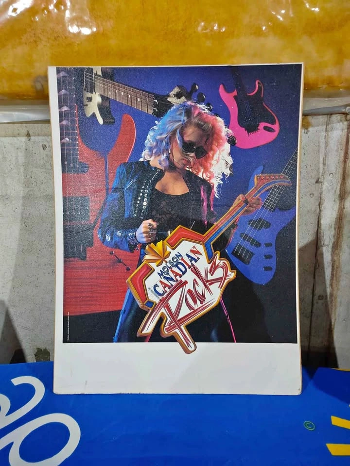 Vintage 80's Molson Canadian Rocks Wooden Laminated Poster Board