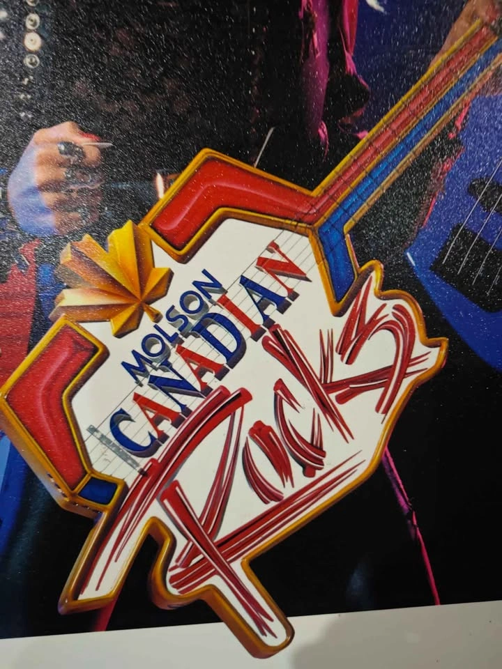 Vintage 80's Molson Canadian Rocks Wooden Laminated Poster Board - photo 3