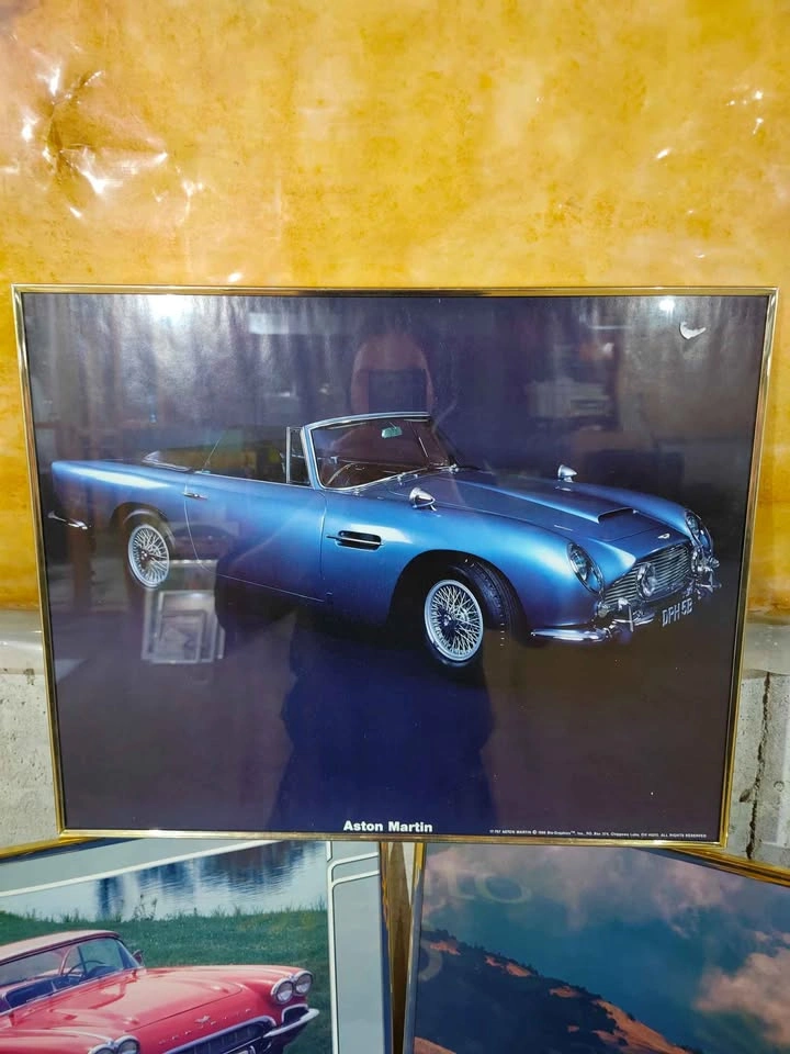 Vintage 80's Sport Cars Framed Posters x3 - photo 2