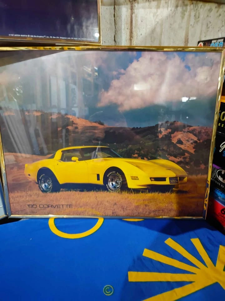 Vintage 80's Sport Cars Framed Posters x3 - photo 4