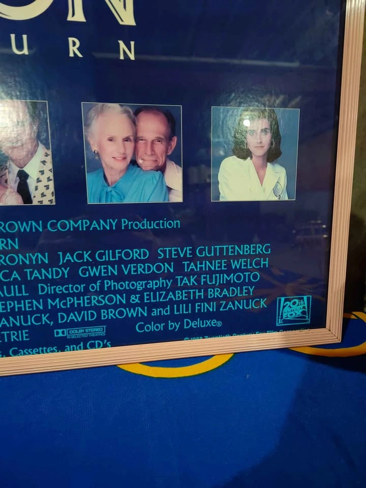 Vintage Rare 1988 Cocoon The Return Movie Poster Framed - photo 5