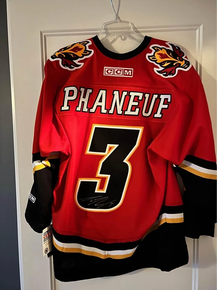 KSA Certified Dion Phaneuf Authentic CCM Jersey Autographed - photo 4