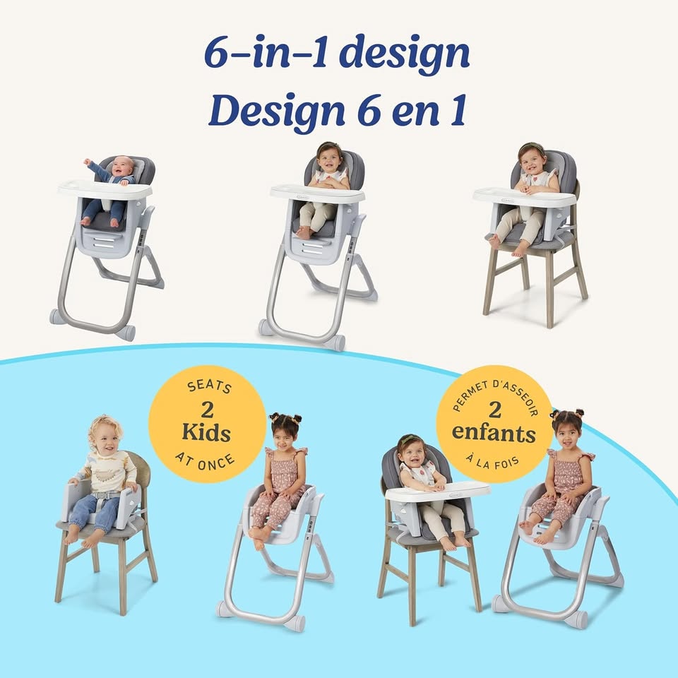 Graco DuoDiner 6 in 1 High Chair - Arlo - Brand New - photo 5