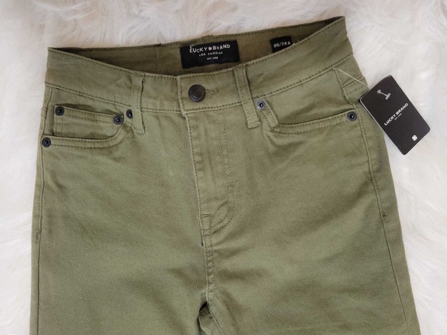 Lucky Brand Women's Army Green Jeans - Size 00 - photo 5