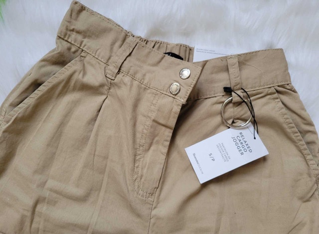 Women's Lightweight Linen Cargo Trousers - Blue Notes - photo 3