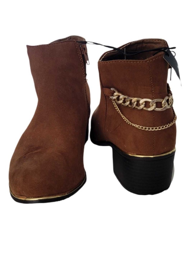 Ardene Women's Ankle Boots - Tobacco, Size 7 - photo 2