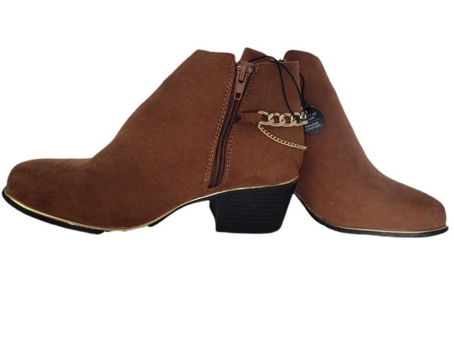 Ardene Women's Ankle Boots - Tobacco, Size 7 - photo 3