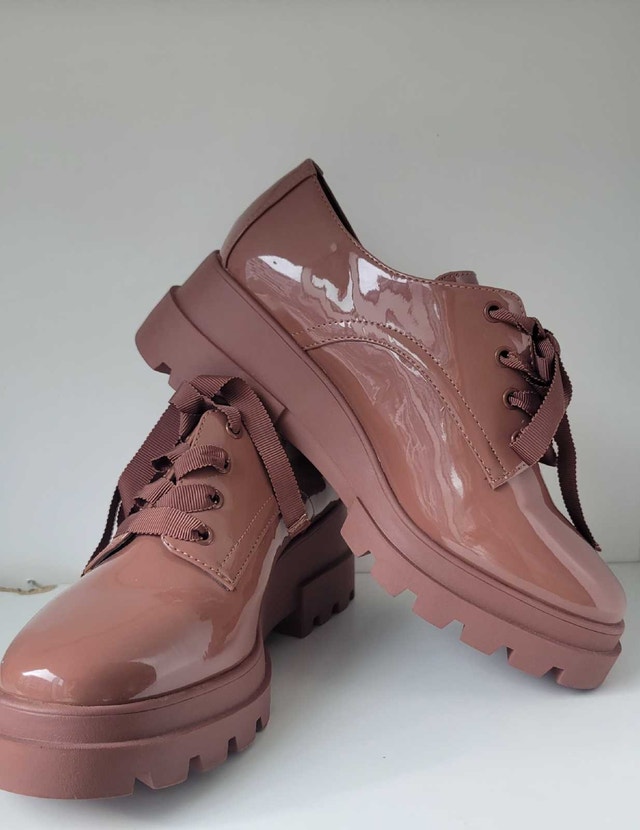 Aldo Pink Patent Leather Closed Shoes