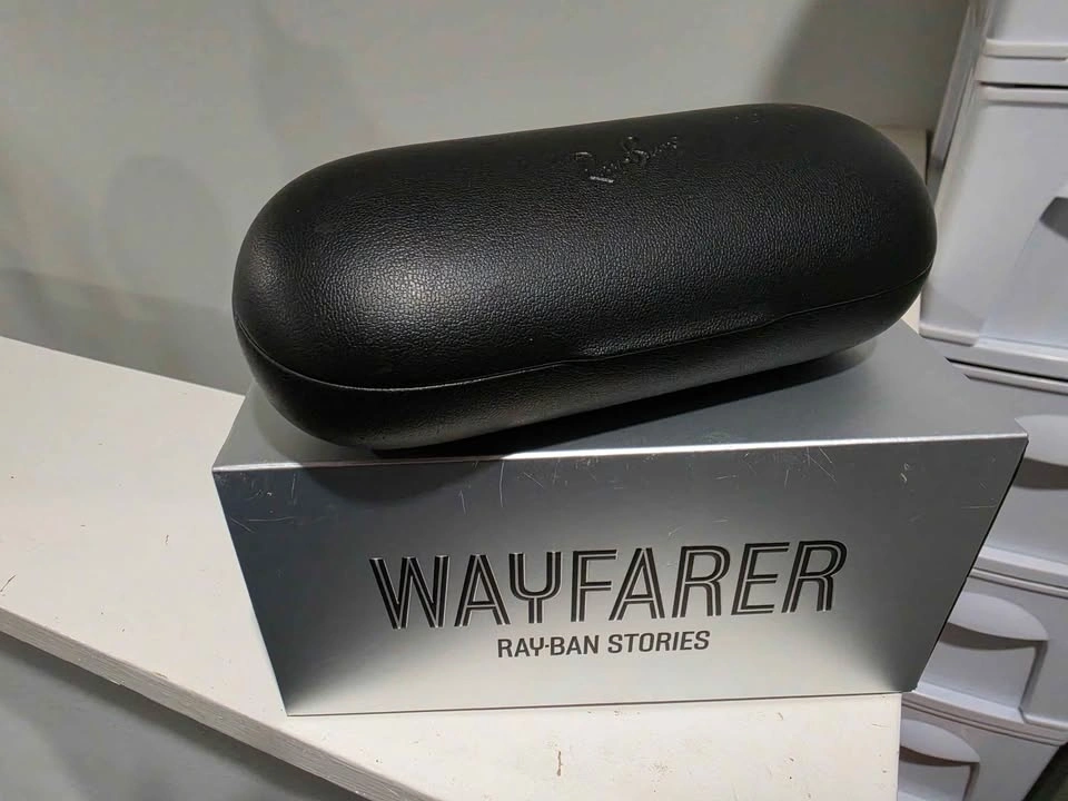 Ray-Ban Wayfarer Stories (Large) – Shiny Blue / Polarized - photo 4
