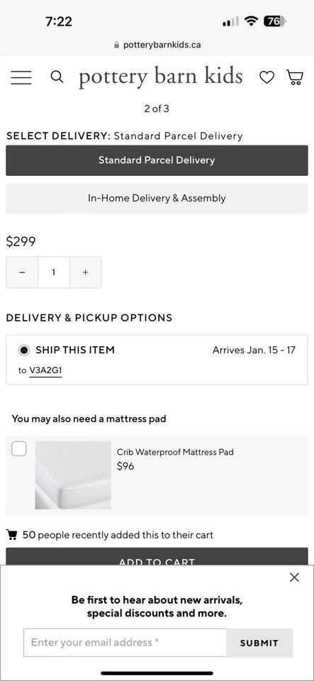 Pottery Barn Lullaby 2-Stage Crib Mattress - photo 2