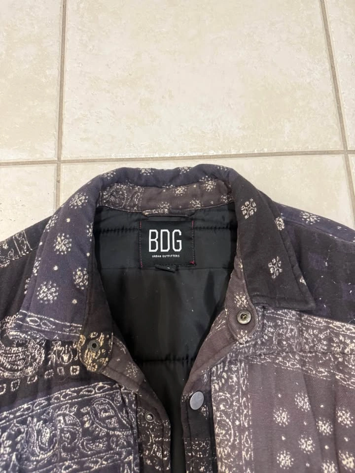 Men's Brown Bandana Jacket - Urban Outfitters - Size L - photo 2