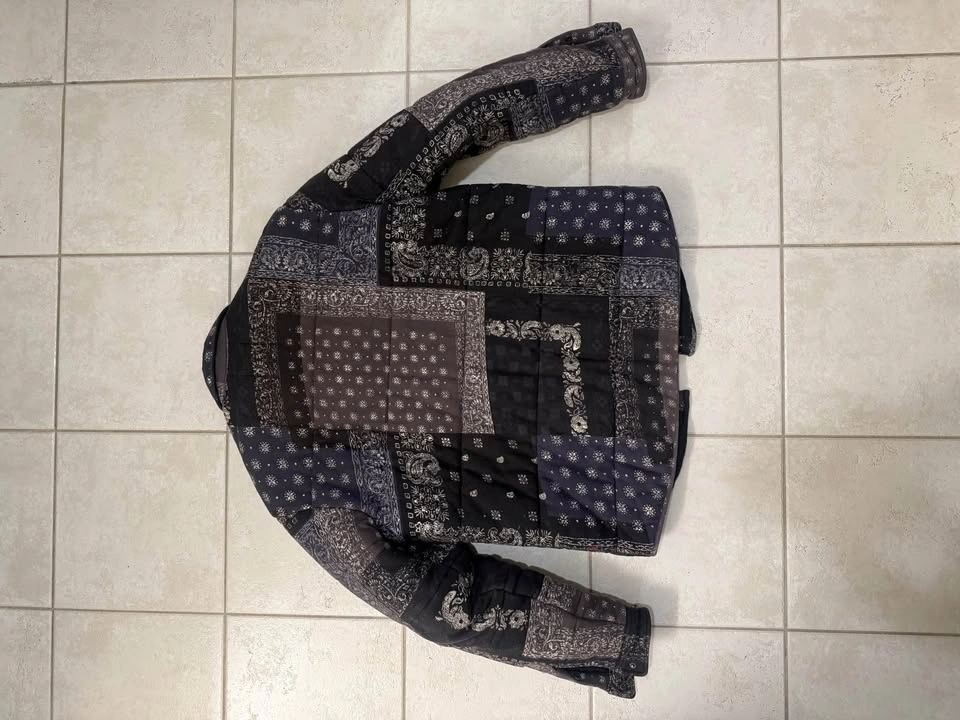 Men's Brown Bandana Jacket - Urban Outfitters - Size L - photo 3