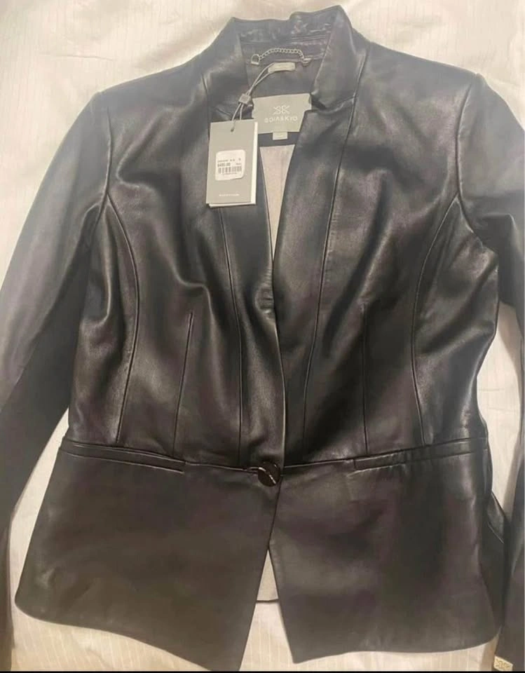 Women’s leather coat