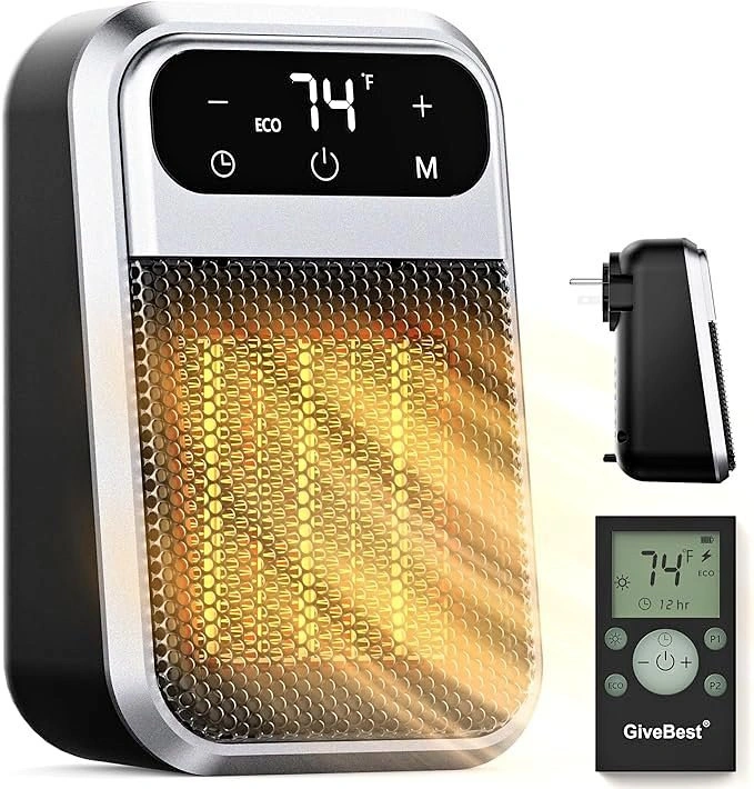 Wall Outlet Space Heater w/ Remote - New!